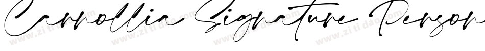 Carnollia Signature Personal Use字体转换